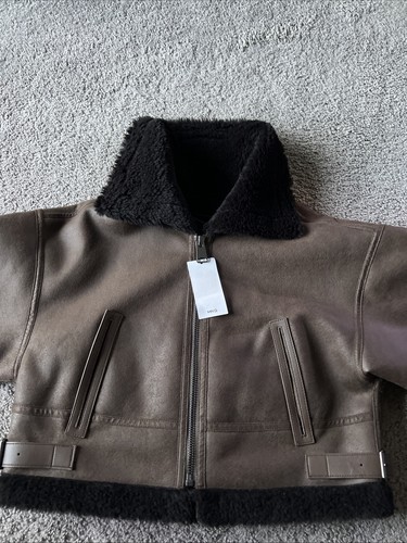 Mango faux leather shearling - mango,